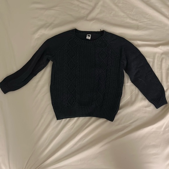 Janie and Jack boys navy blue knit sweater - Size 5 - Picture 1 of 2